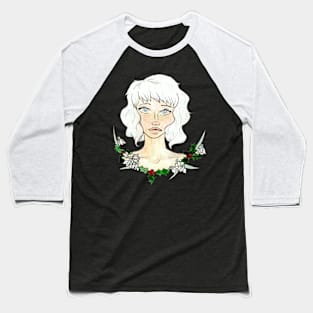 Seasonal flower girls- Winter Baseball T-Shirt